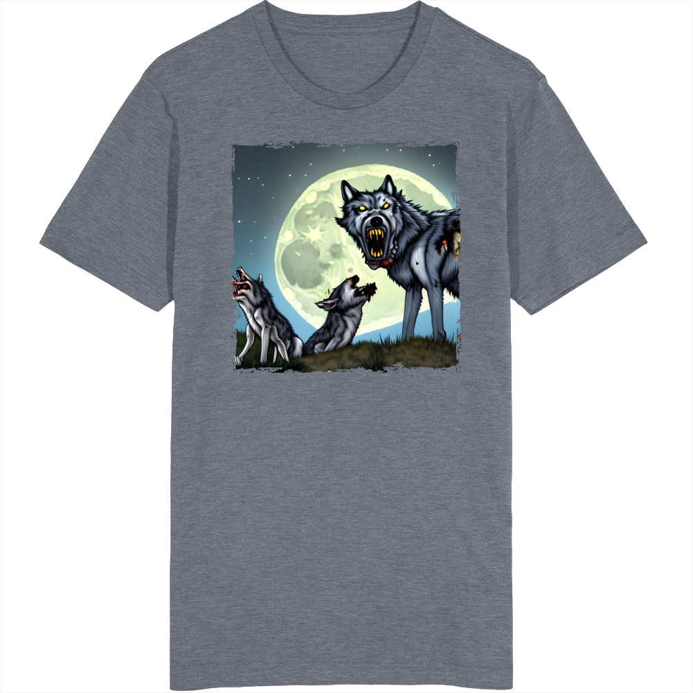 Zombie Wolves Baring Teeth T Shirt Zombie Wolves Baring Teeth T Shirt