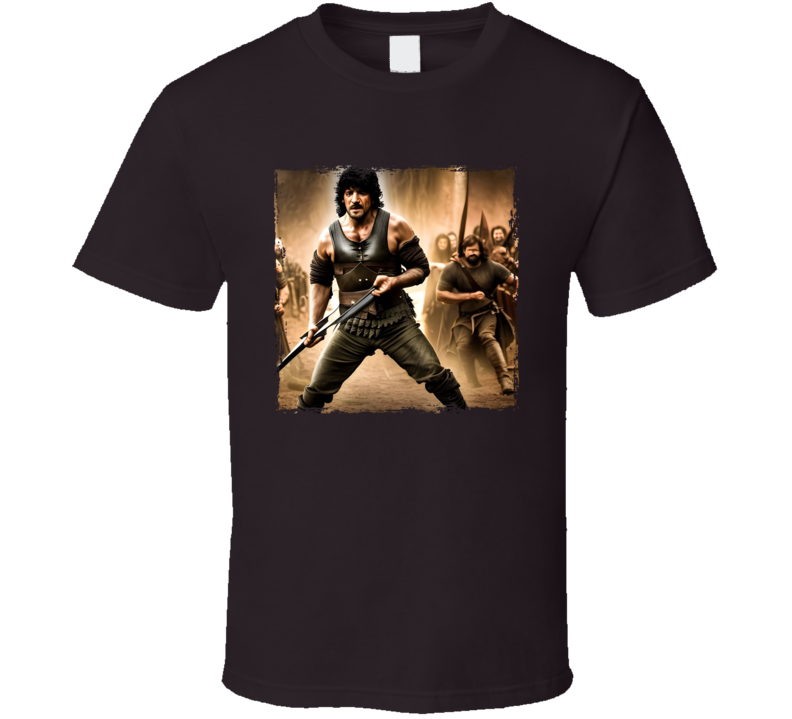 Rambo Game Of Thrones Art Mash Up Parody T Shirt Rambo Game Of Thrones Art Mash Up Parody T Shirt
