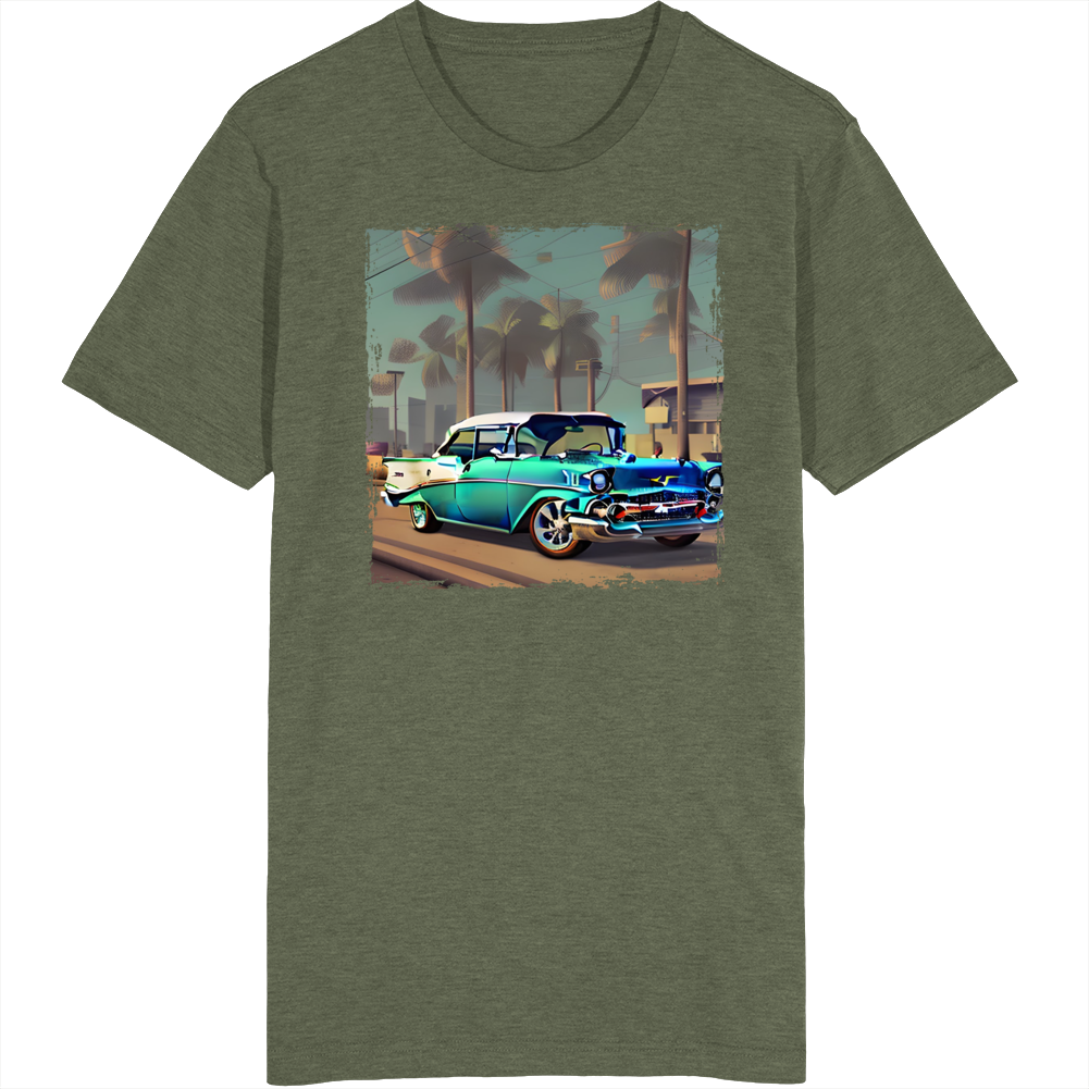 1957 Bel Air Classic Retro Beauty Car Auto Art T Shirt 1957 Bel Air Classic Retro Beauty Car Auto Art T Shirt