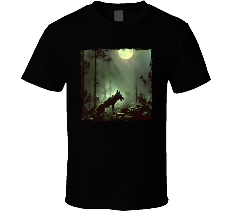 Zombie Wolf In The Woods T Shirt Zombie Wolf In The Woods T Shirt