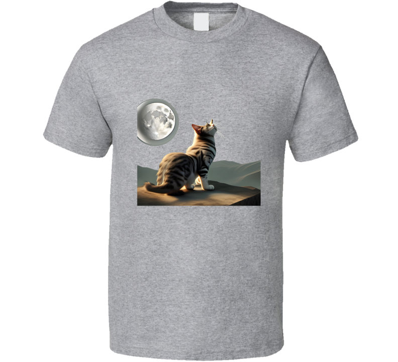 Cat Looking To The Sky T Shirt Cat Looking To The Sky T Shirt