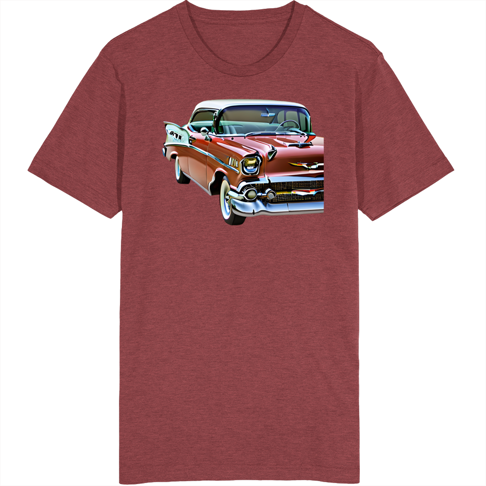 1957 Bel Air Classic Retro Car Auto T Shirt 1957 Bel Air Classic Retro Car Auto T Shirt