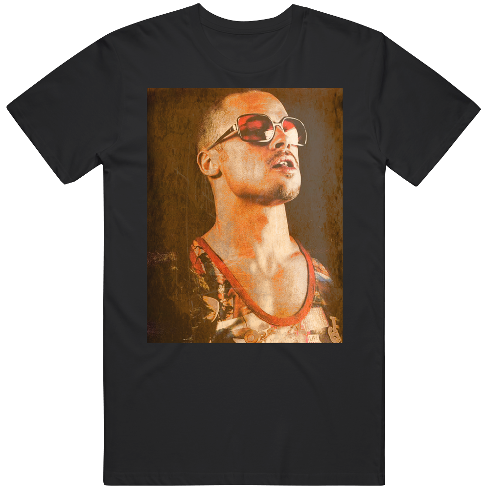 Brad Pitt Fight Club Classic Cult Movie T Shirt Brad Pitt Fight Club Classic Cult Movie T Shirt