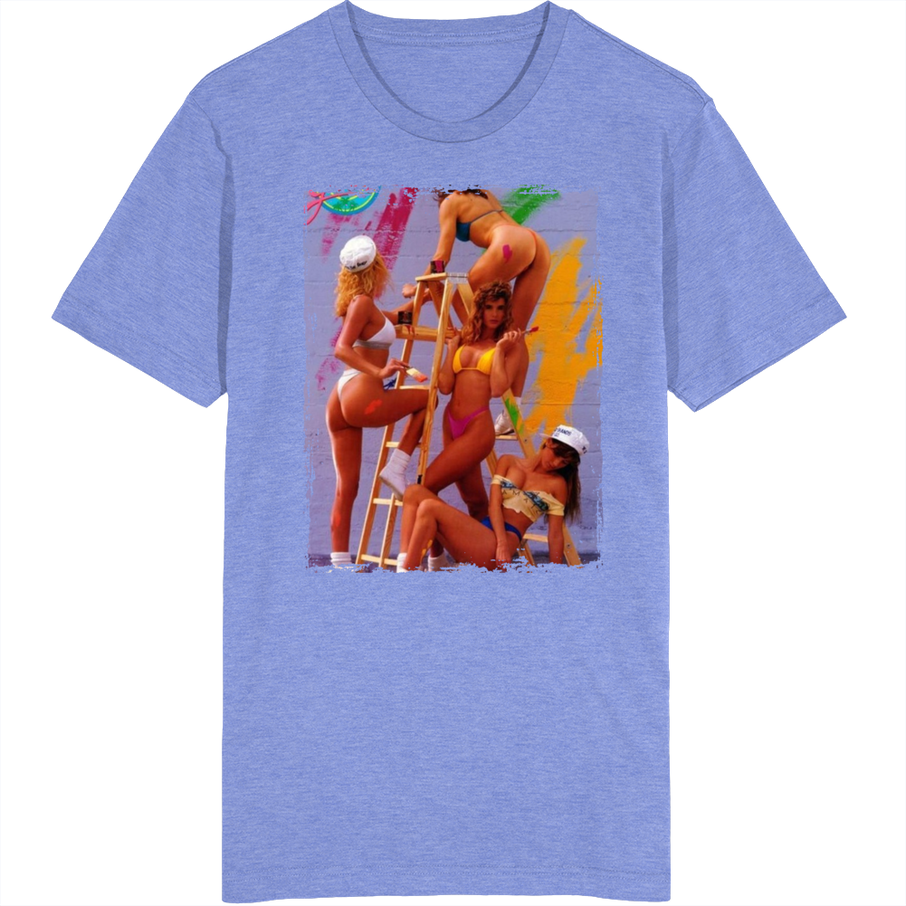 California Girls Painting 80s T Shirt California Girls Painting 80s T Shirt