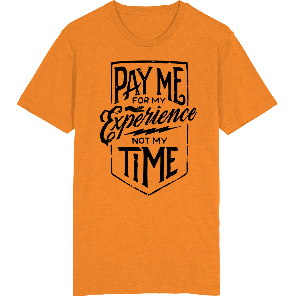 Pay Me For My Experience Not My Time T Shirt Pay Me For My Experience Not My Time T Shirt