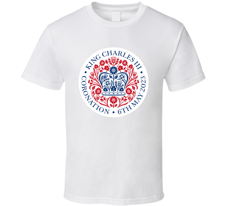 King Charles Coronation Emblem T Shirt King Charles Coronation Emblem T Shirt