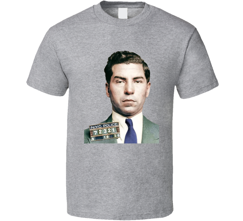 Lucky Luciano Mug Shot T Shirt Lucky Luciano Mug Shot T Shirt