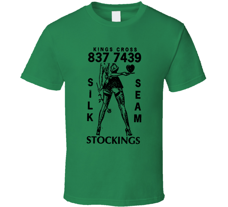 Tart Card Kings Cross Silk Seam Stockings T Shirt Tart Card Kings Cross Silk Seam Stockings T Shirt
