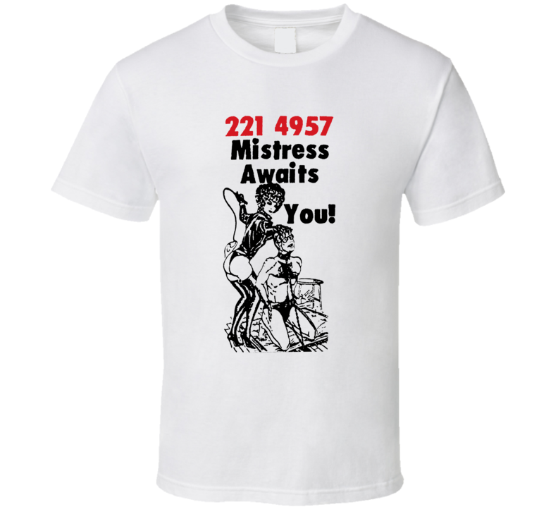 Tart Card Mistress Awaits You T Shirt Tart Card Mistress Awaits You T Shirt