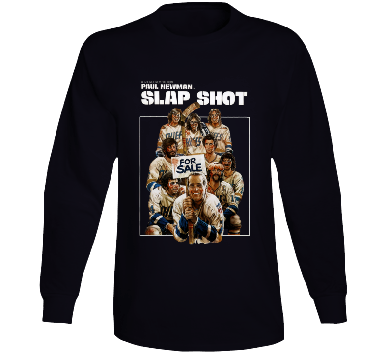 Slap Shot Hockey Movie Long Sleeve T Shirt Slap Shot Hockey Movie Long Sleeve T Shirt