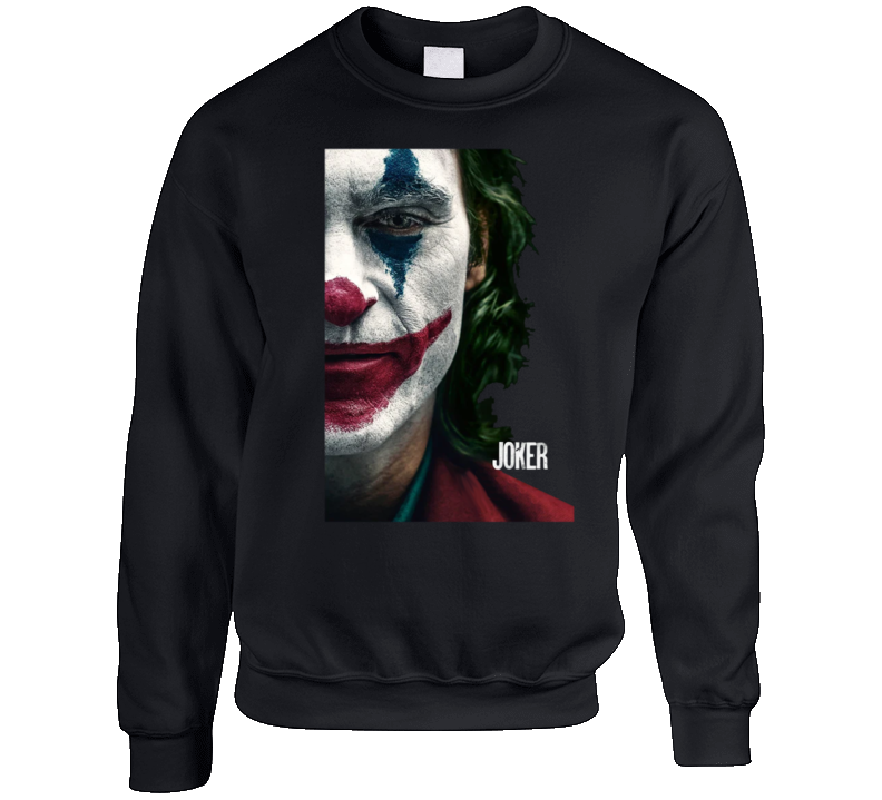 Joker Joaquin Phoenix Movie Crewneck Sweatshirt Joker Joaquin Phoenix Movie Crewneck Sweatshirt