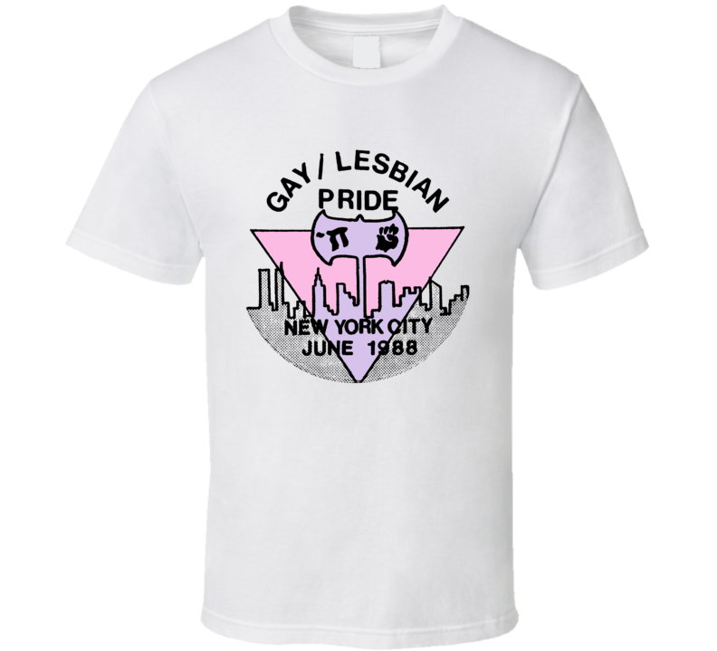 Gay Lesbian Pride New York City 1988 Retro Supporter T Shirt Gay Lesbian Pride New York City 1988 Retro Supporter T Shirt