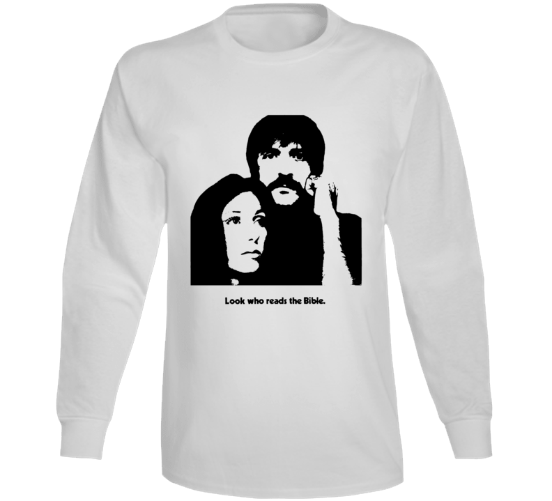 Sonny And Cher Look Who Reads The Bible Long Sleeve T Shirt Sonny And Cher Look Who Reads The Bible Long Sleeve T Shirt