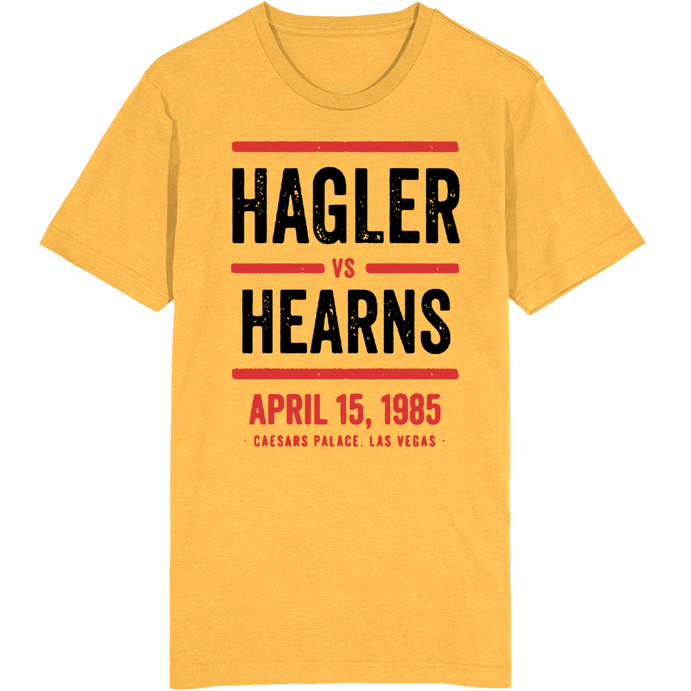 Hagler Vs Hearns April 1985 Boxing Match T Shirt Hagler Vs Hearns April 1985 Boxing Match T Shirt