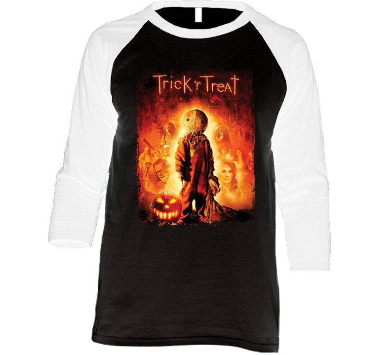 Trick Or Treat Horror Movie Raglan T Shirt Trick Or Treat Horror Movie Raglan T Shirt