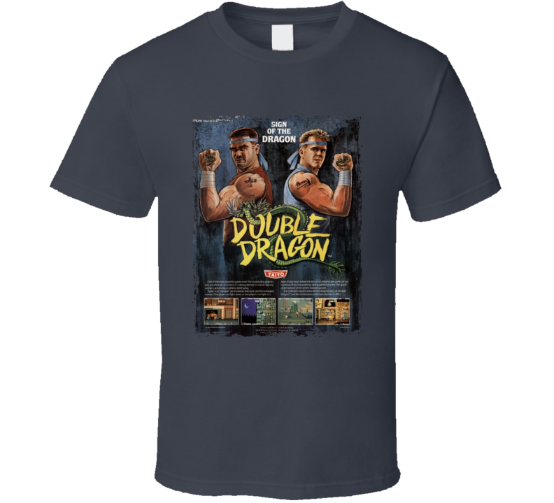 Double Dragon Video Game T Shirt Double Dragon Video Game T Shirt