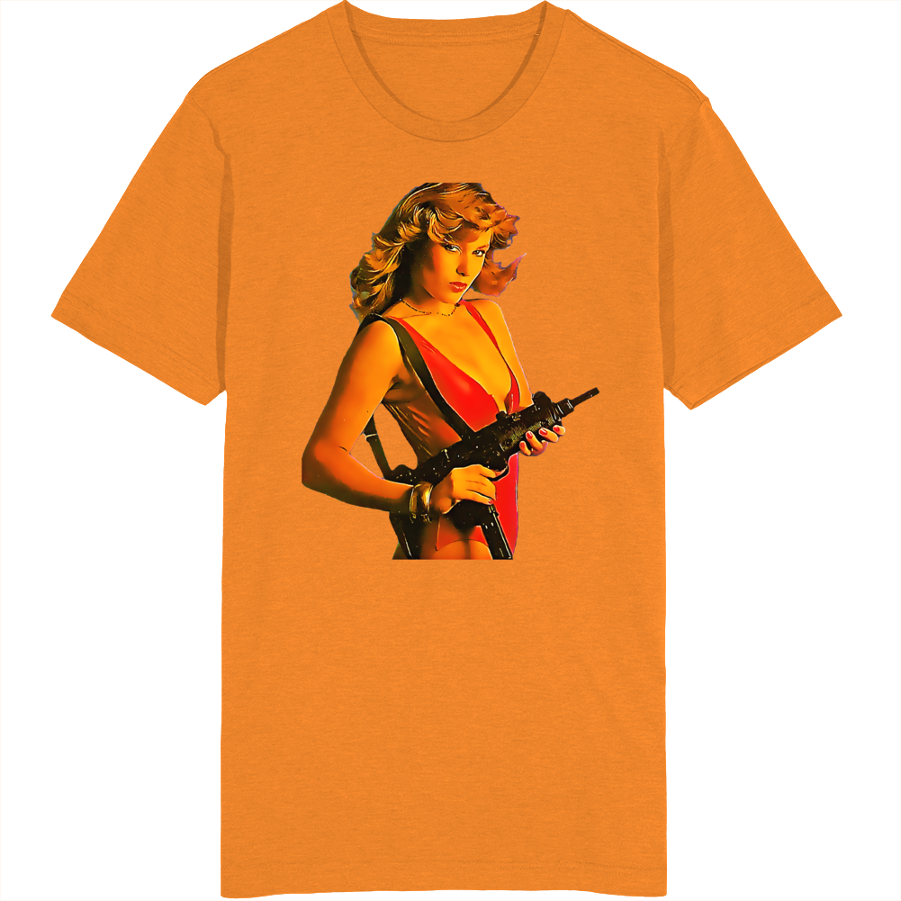 Bikini Model Holding An Uzi T Shirt Bikini Model Holding An Uzi T Shirt