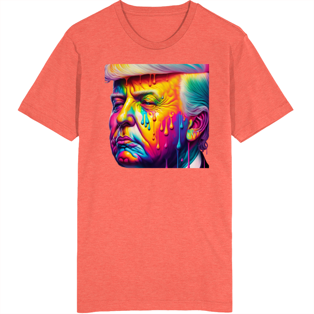 Donald Trump Sweating Rainbow Colors T Shirt Donald Trump Sweating Rainbow Colors T Shirt