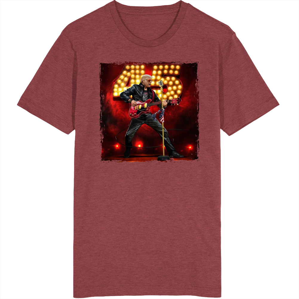 Donald Trump 45 Rock Star World Tour Parody T Shirt Donald Trump 45 Rock Star World Tour Parody T Shirt