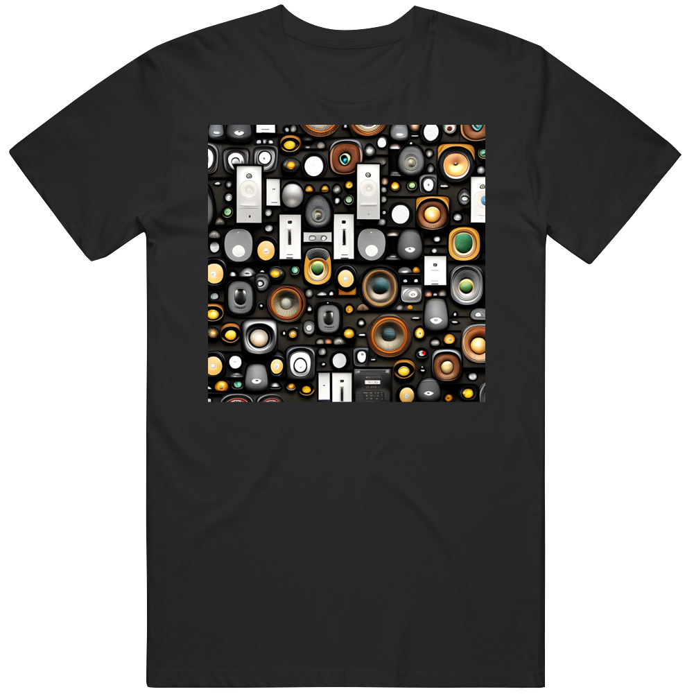 Wall Of Speakers Retro Dj Love Music T Shirt Wall Of Speakers Retro Dj Love Music T Shirt