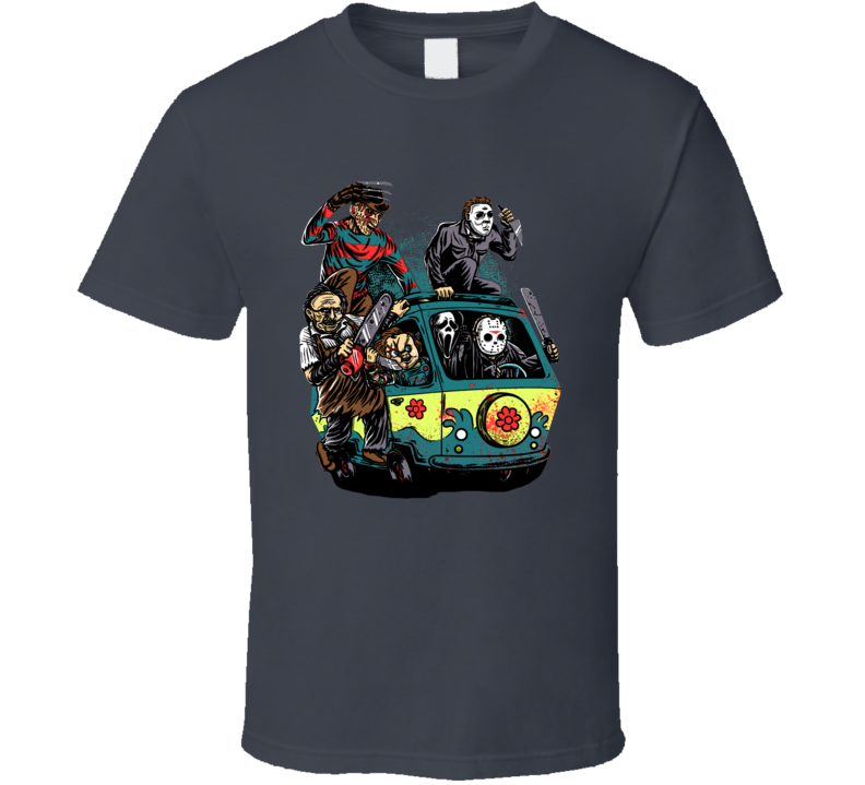 Horror Icons On The Town Funny Parody T Shirt Horror Icons On The Town Funny Parody T Shirt