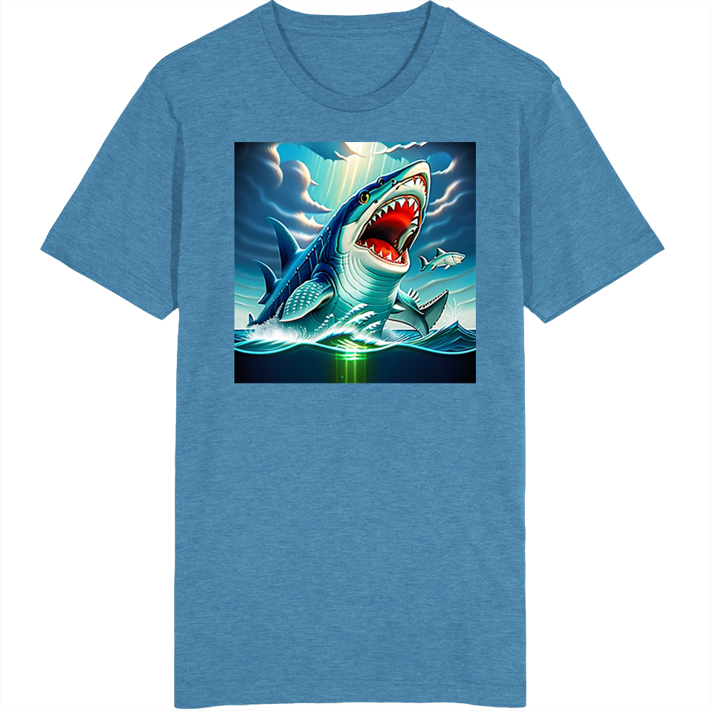 Mutant Shark Feeding Cool Art T Shirt Mutant Shark Feeding Cool Art T Shirt