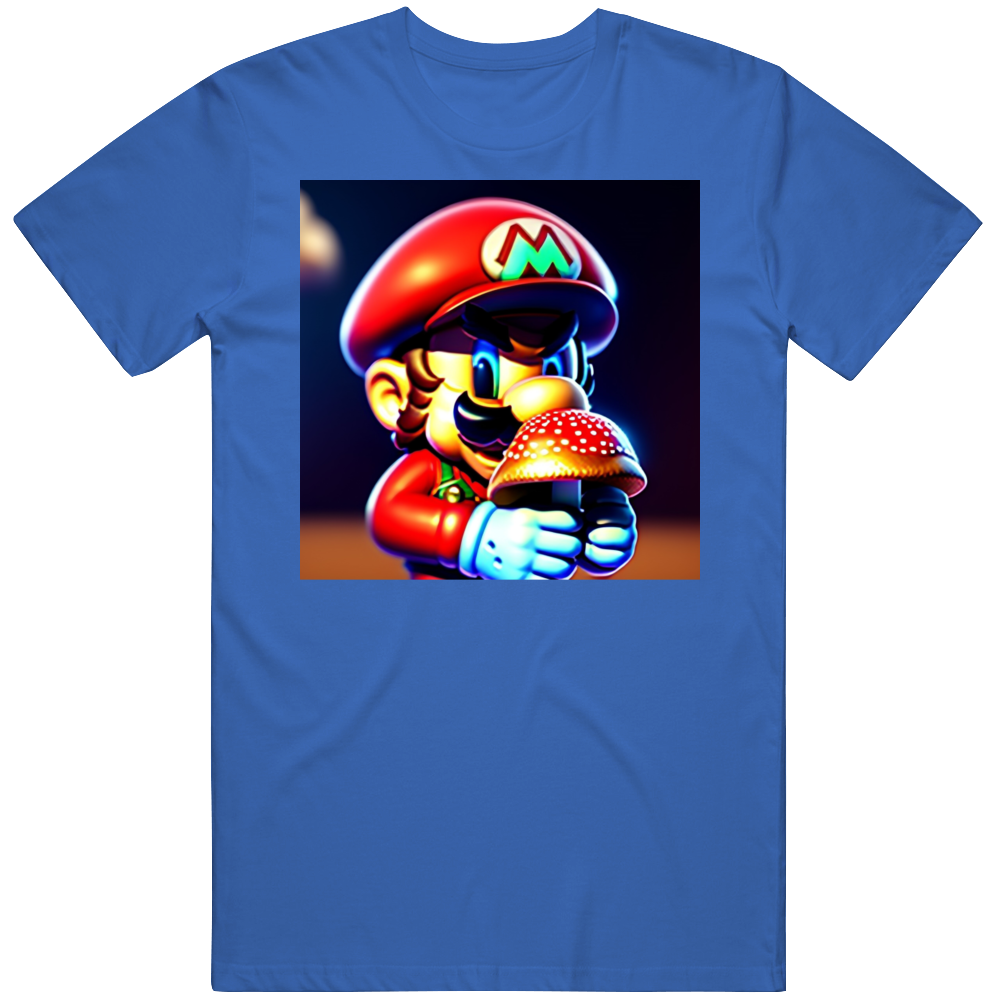 Super Mario Loves Mushrooms Video Gamer T Shirt Super Mario Loves Mushrooms Video Gamer T Shirt