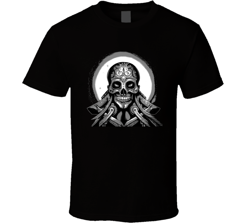 Ancient Carved Skull Warrior Gym T Shirt Ancient Carved Skull Warrior Gym T Shirt