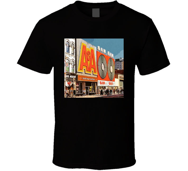 A&a Records Sam The Record Man Dwntwn Toronto The Six Retro T Shirt A&a Records Sam The Record Man Dwntwn Toronto The Six Retro T Shirt