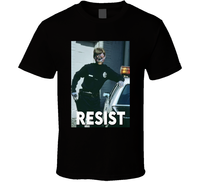 They Live Resist Cool 80s Retro Movie T Shirt They Live Resist Cool 80s Retro Movie T Shirt