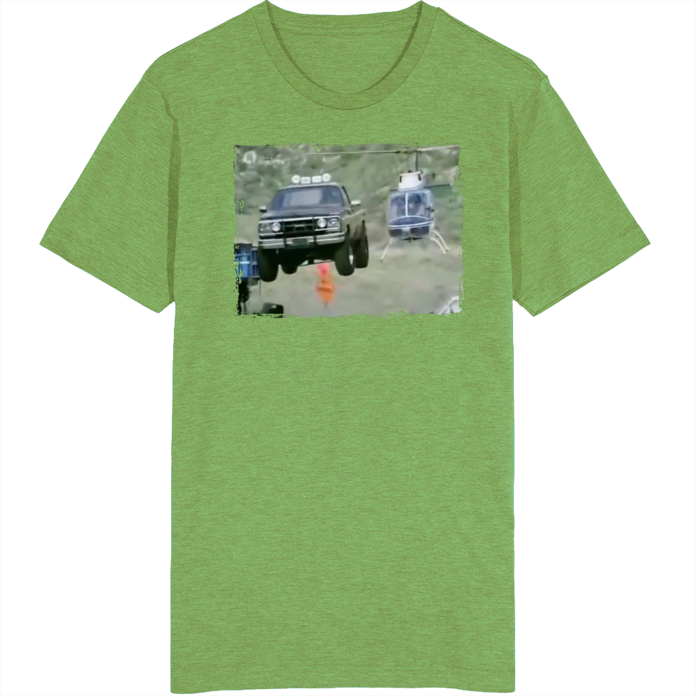 The Fall Guy Truck Helicopter Chase T Shirt The Fall Guy Truck Helicopter Chase T Shirt