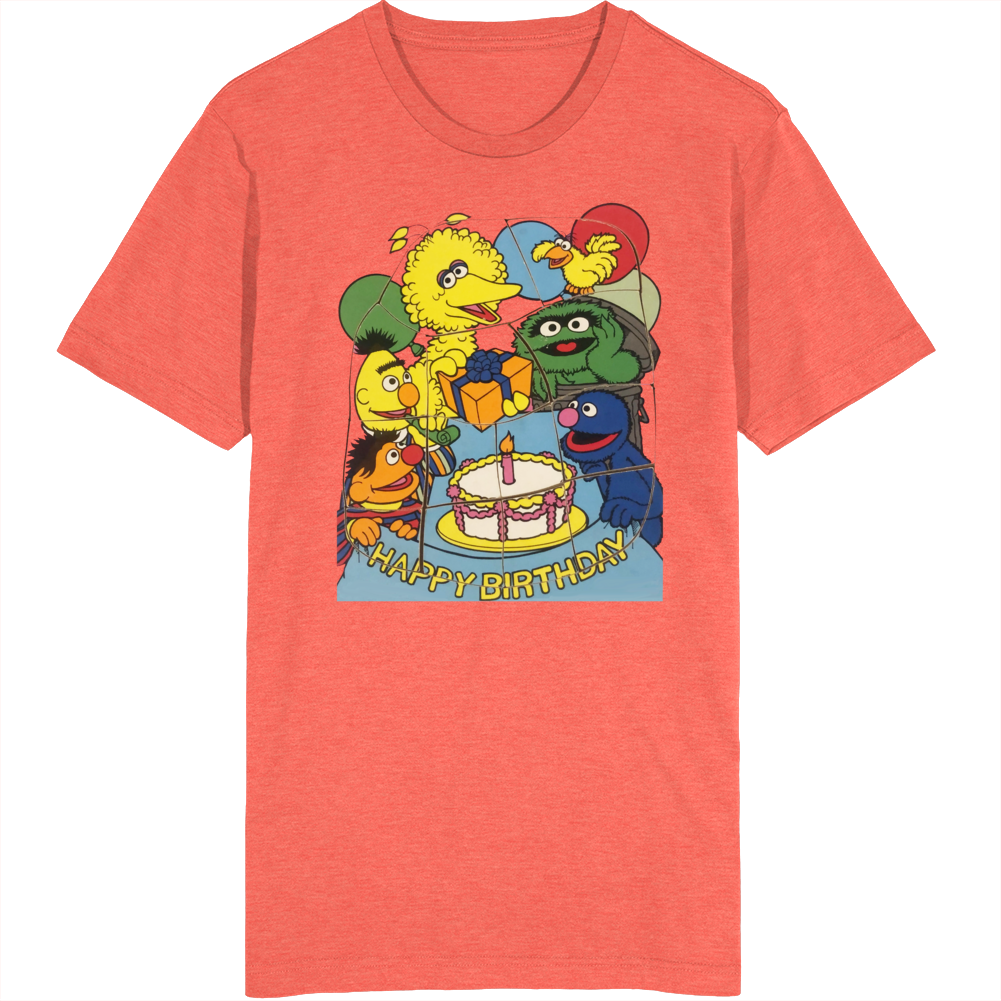 Sesame Street Happy Birthday Puzzle T Shirt Sesame Street Happy Birthday Puzzle T Shirt
