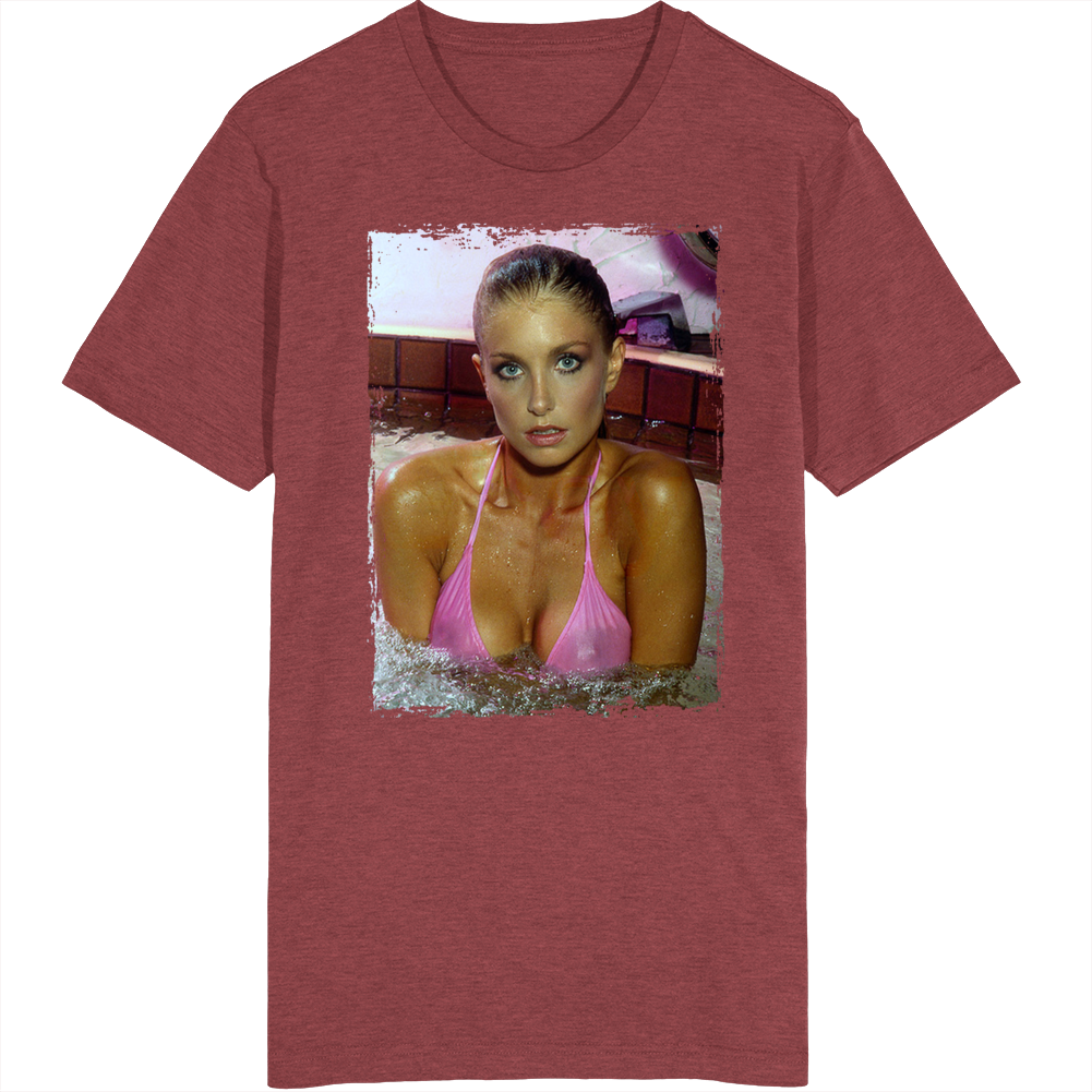 Heather Thomas Pink Bikini Hot Tub T Shirt Heather Thomas Pink Bikini Hot Tub T Shirt