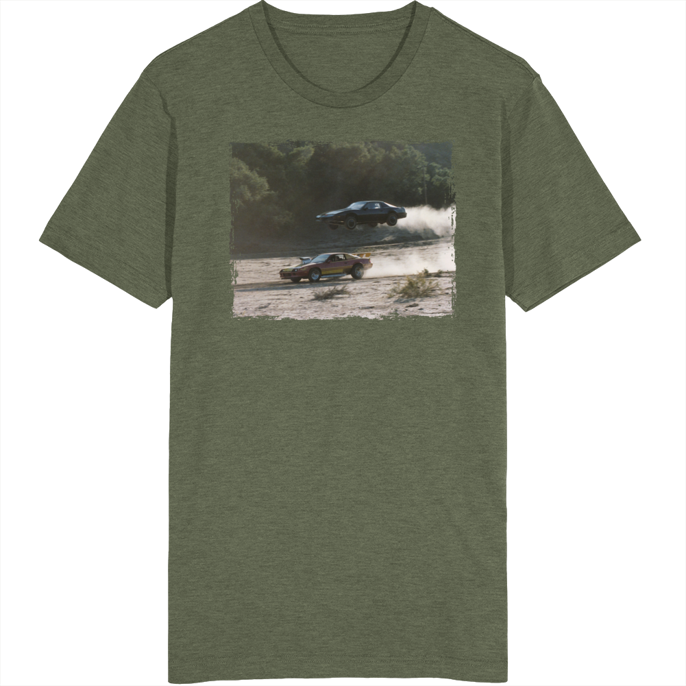 Knight Rider Jumping Over Camaro Tv Show T Shirt Knight Rider Jumping Over Camaro Tv Show T Shirt