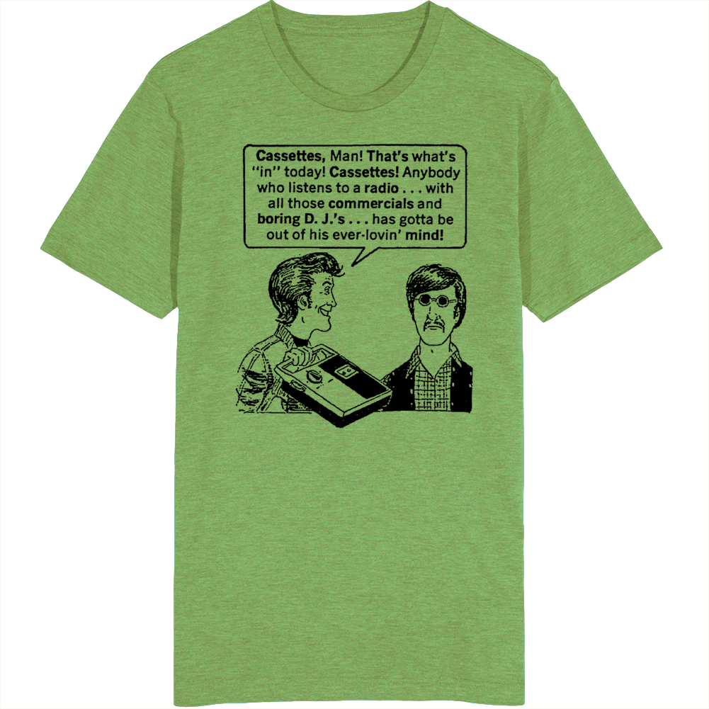 Cassettes Man That's What's In Today Retro Comic T Shirt Cassettes Man That's What's In Today Retro Comic T Shirt