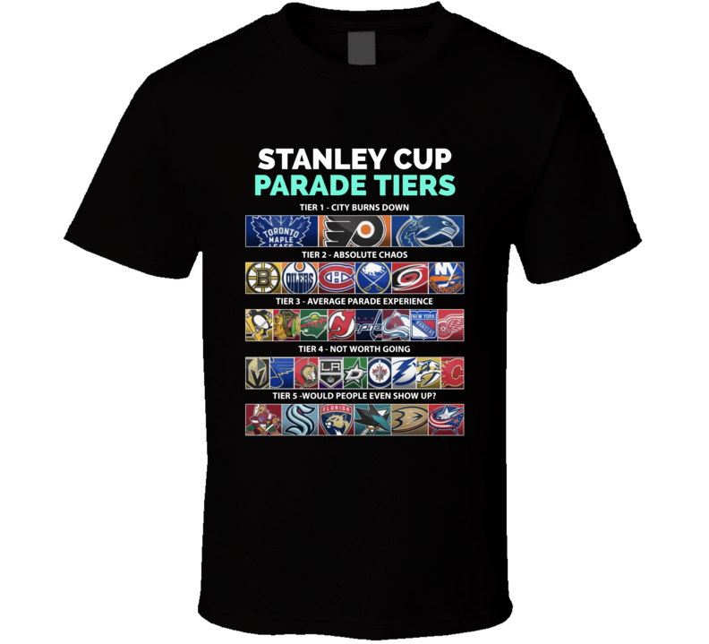 Stanley Cup Parade Tiers Hockey Fan T Shirt Stanley Cup Parade Tiers Hockey Fan T Shirt
