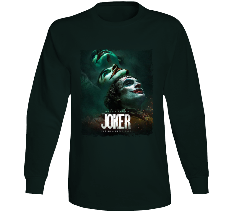 Joker Put On A Happy Face Movie Long Sleeve T Shirt Joker Put On A Happy Face Movie Long Sleeve T Shirt