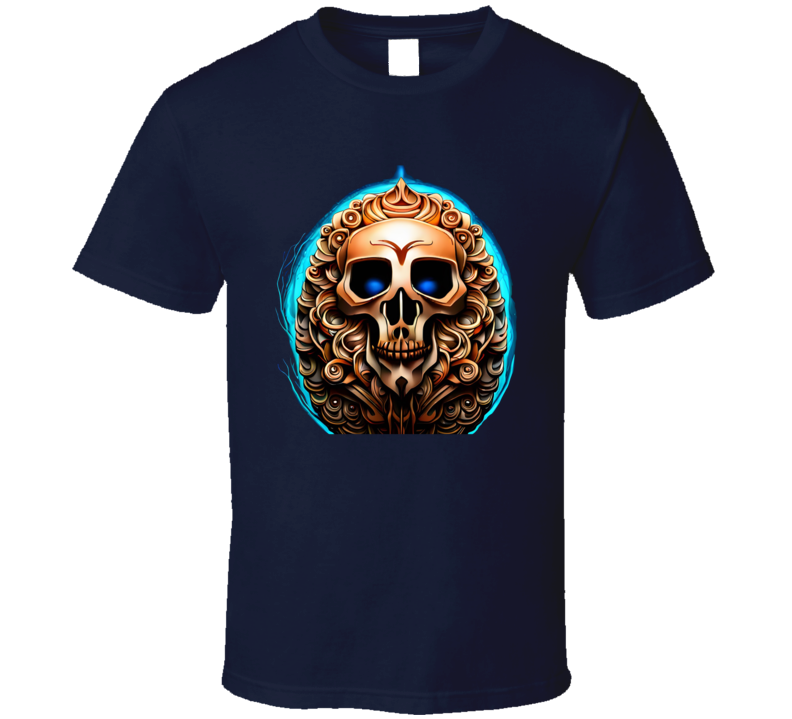 Skull With Outer Glow T Shirt Skull With Outer Glow T Shirt
