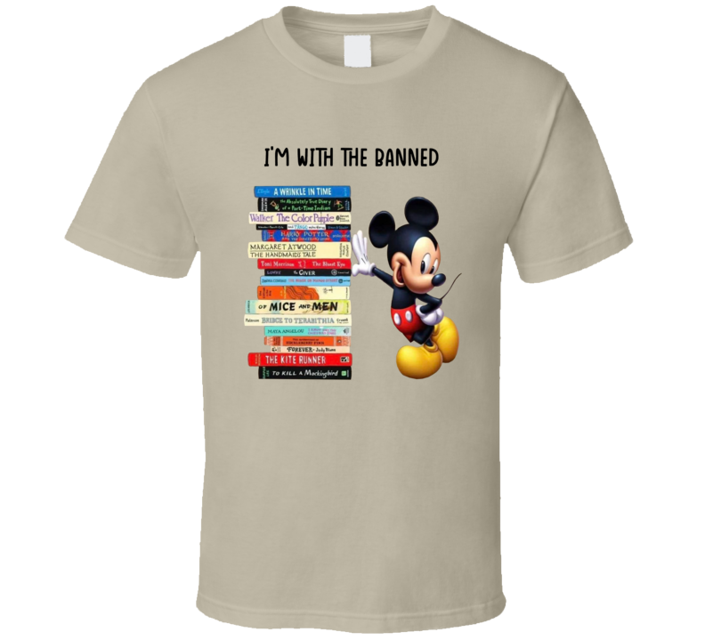 I'm With The Banned Mickey Mouse Cassette Tapes T Shirt I'm With The Banned Mickey Mouse Cassette Tapes T Shirt