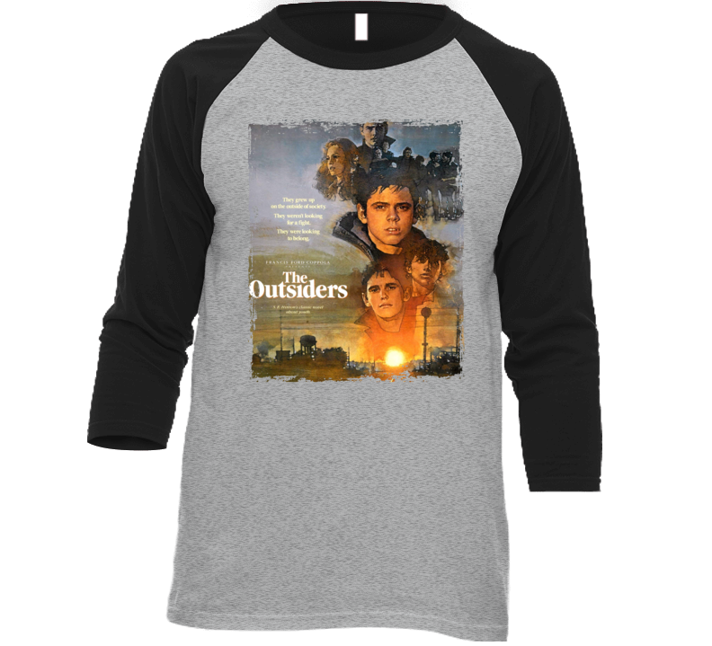 The Outsiders Movie Raglan T Shirt The Outsiders Movie Raglan T Shirt