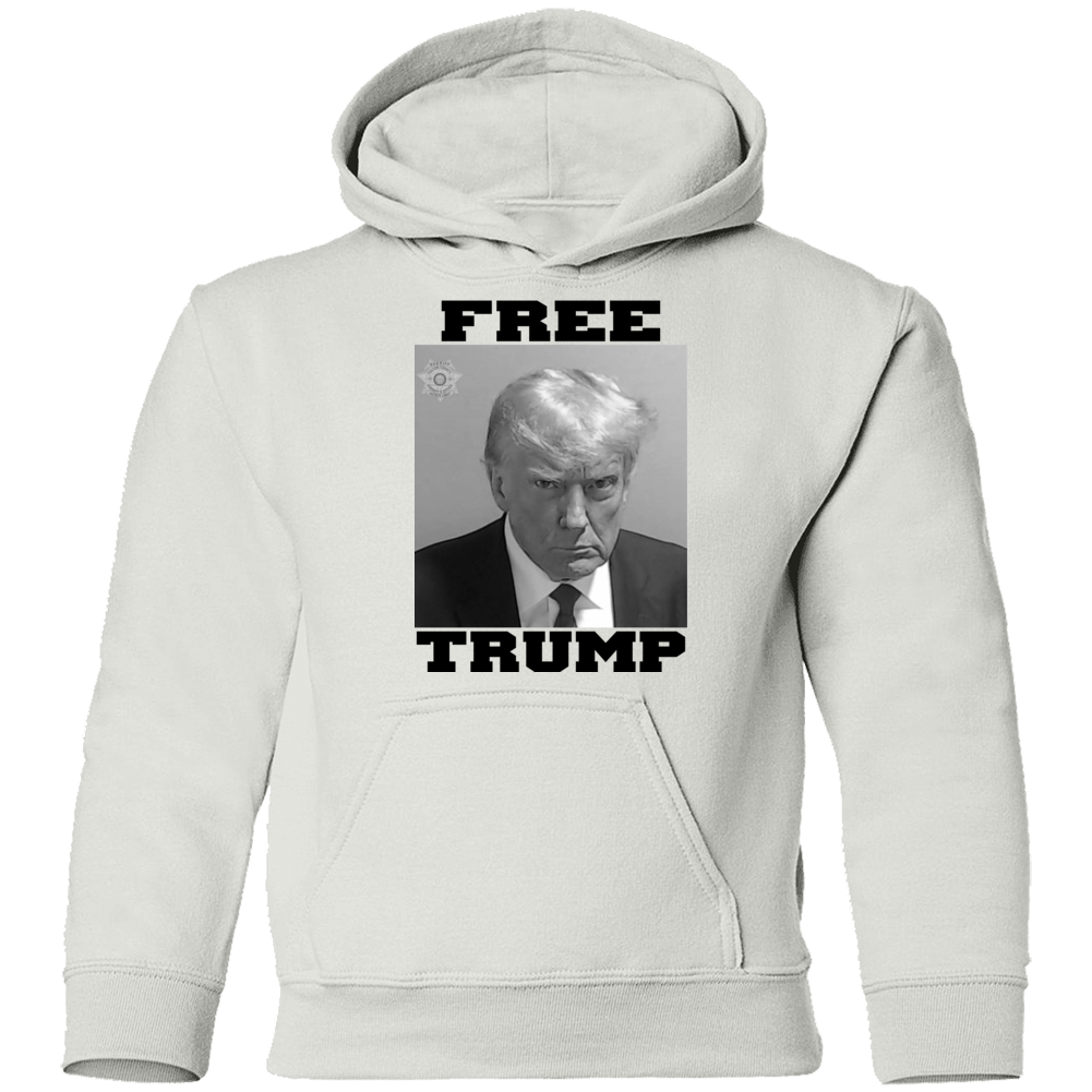 Free Donald Trump Usa President Mugshot Black And White Youth Hoodie Free Donald Trump Usa President Mugshot Black And White Youth Hoodie