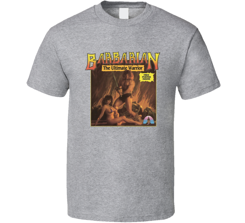 Barbarian Ultimate Warrior Video Game Player T Shirt Barbarian Ultimate Warrior Video Game Player T Shirt