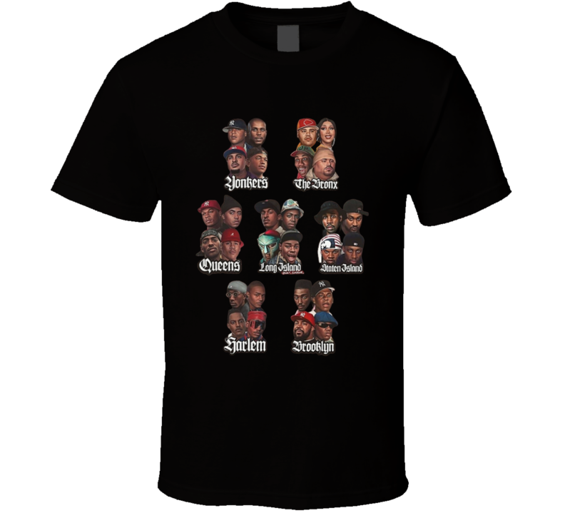 New York Neighborhood Rappers Music Fan T Shirt New York Neighborhood Rappers Music Fan T Shirt