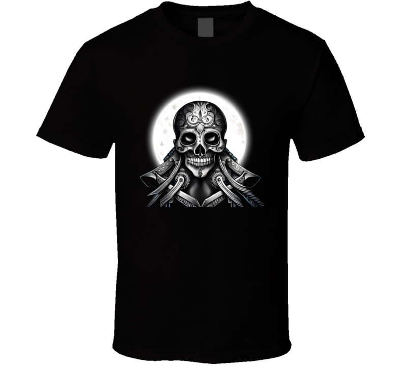 Skull With Glowing Moon T Shirt Skull With Glowing Moon T Shirt