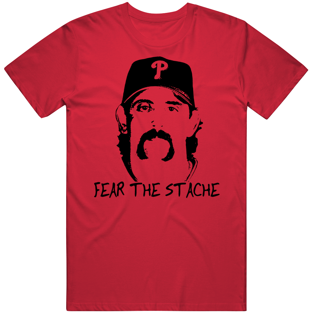 Sal Fasano Fear The Stache Baseball T Shirt Sal Fasano Fear The Stache Baseball T Shirt