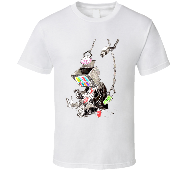 Tv Head Drawing T Shirt Tv Head Drawing T Shirt