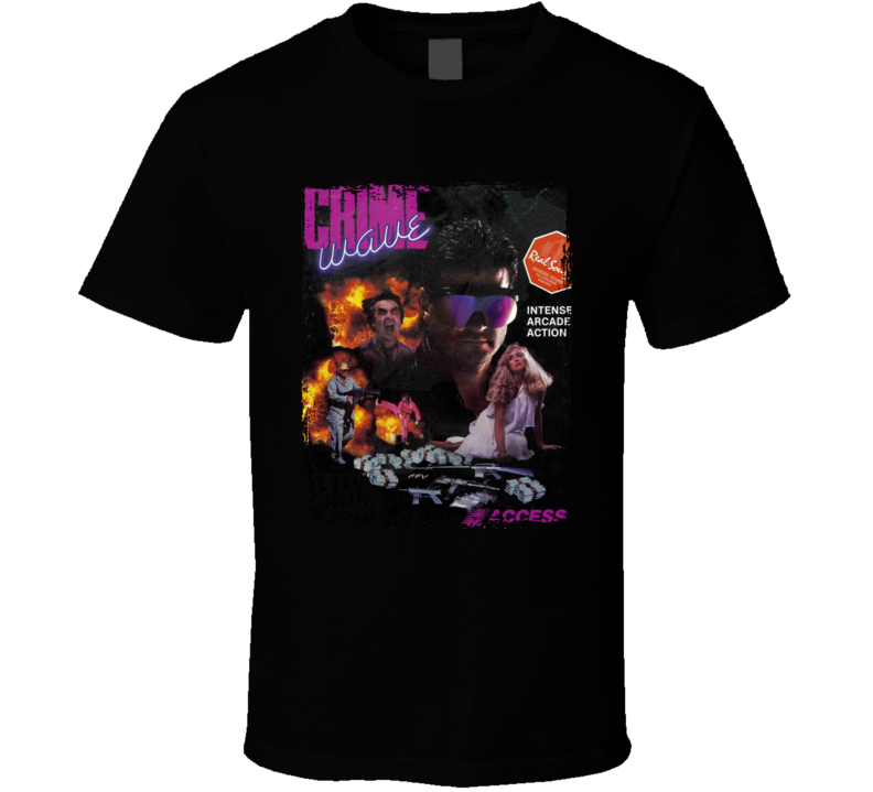 Crime Wave Adult Video Game T Shirt Crime Wave Adult Video Game T Shirt