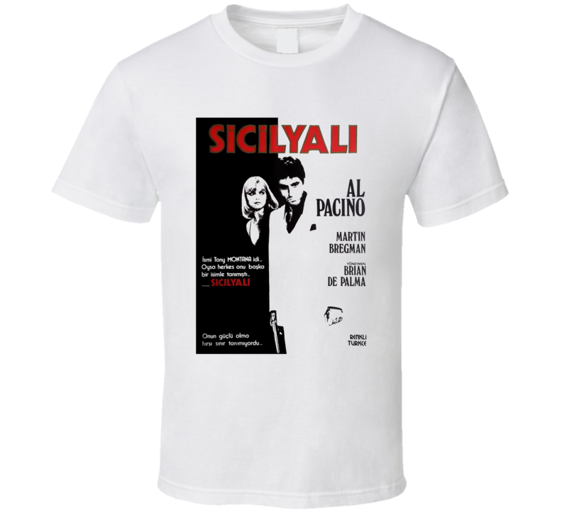 Scarface Turkish Movie Sicilyali T Shirt Scarface Turkish Movie Sicilyali T Shirt
