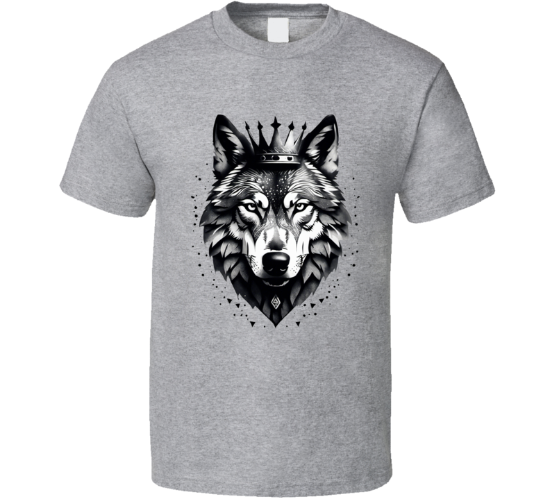 Wolf Wearing A Crown T Shirt Wolf Wearing A Crown T Shirt