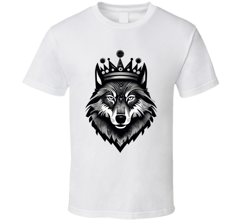 Wolf Wearing A Crown T Shirt Wolf Wearing A Crown T Shirt